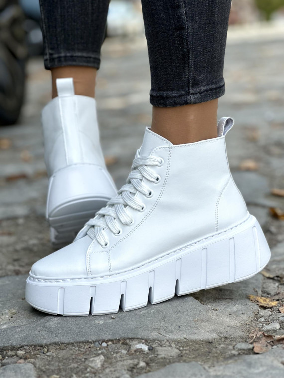 Białe sneakersy damskie skórzane OLEKSY polskiej produkcji Białe sneakersy damskie skórzane OLEKSY polskiej produkcji