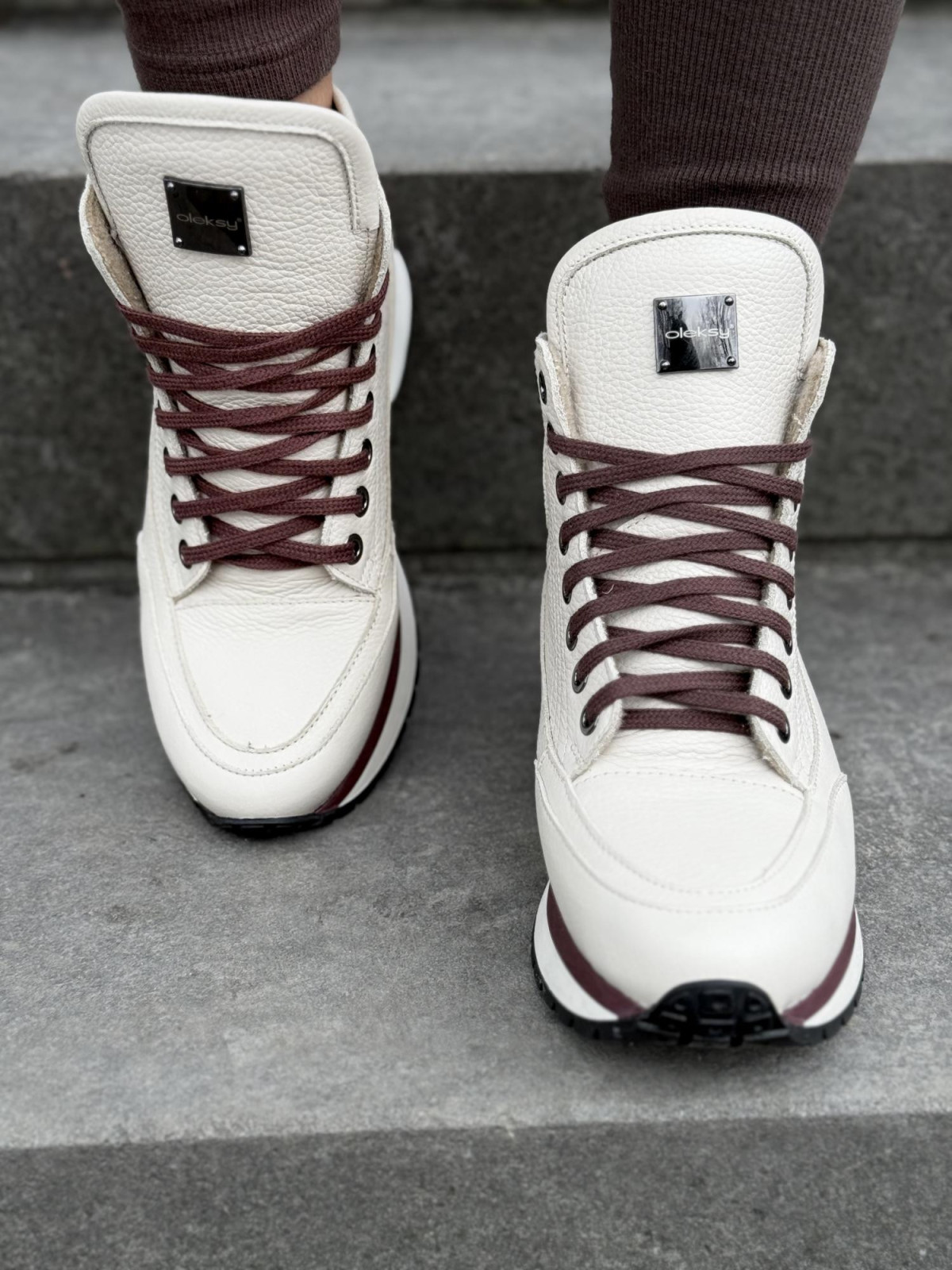 Sneakersy OLEKSY ze skóry Polskiej produkcji