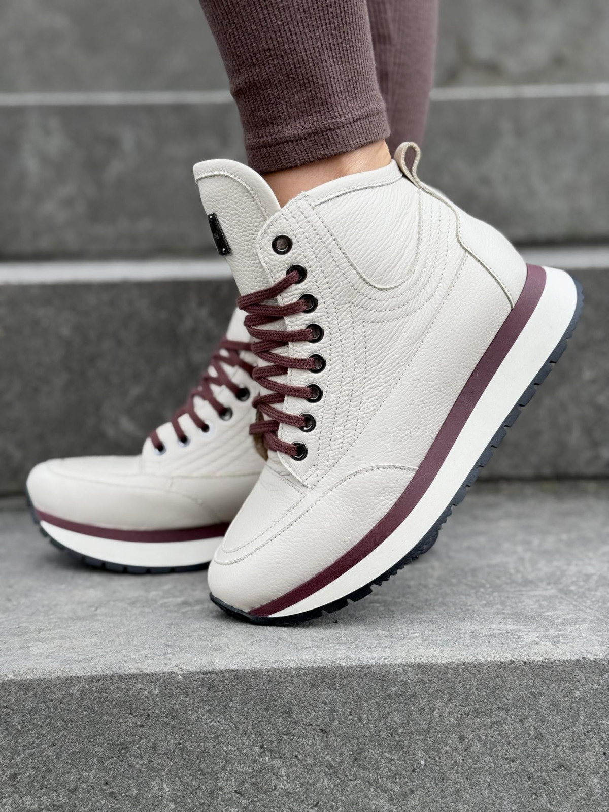 Sneakersy OLEKSY ze skóry Polskiej produkcji