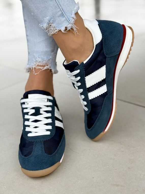Sneakersy damskie ze skóry naturalnej Sneakersy damskie ze skóry naturalnej