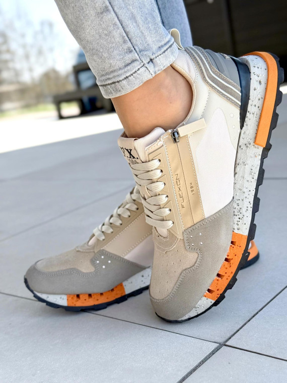 Sneakersy męskie ze skóry naturalnej Sneakersy męskie ze skóry naturalnej