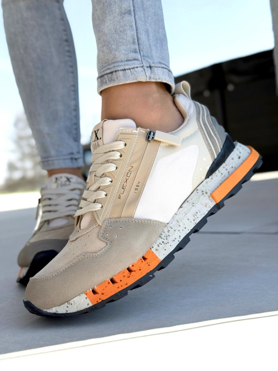 Sneakersy męskie ze skóry naturalnej Sneakersy męskie ze skóry naturalnej