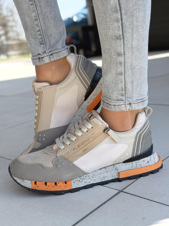Sneakersy męskie ze skóry naturalnej Sneakersy męskie ze skóry naturalnej