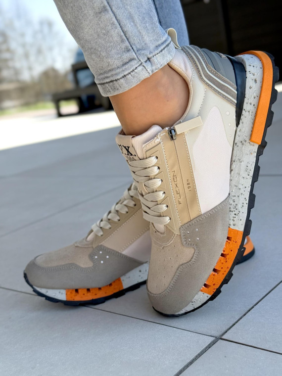 Sneakersy męskie ze skóry naturalnej Sneakersy męskie ze skóry naturalnej