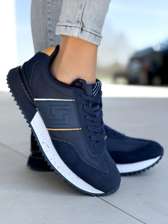 Sneakersy męskie ze skóry naturalnej Sneakersy męskie ze skóry naturalnej
