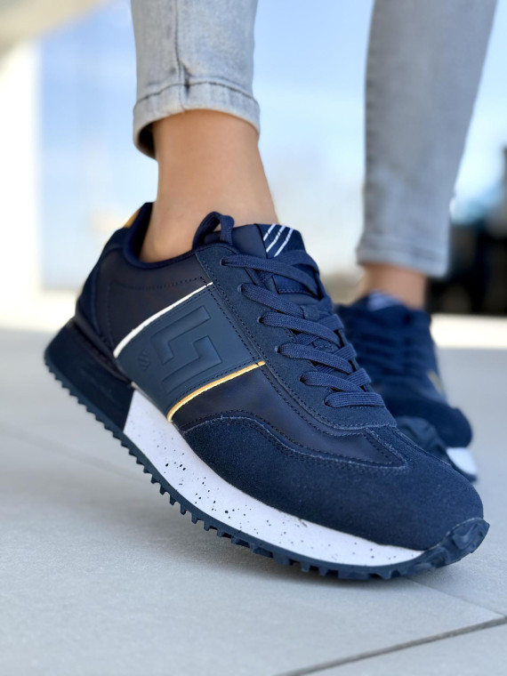 Sneakersy męskie ze skóry naturalnej Sneakersy męskie ze skóry naturalnej