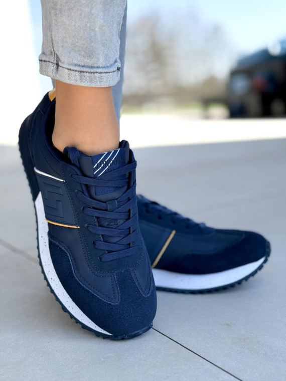 Sneakersy męskie ze skóry naturalnej Sneakersy męskie ze skóry naturalnej
