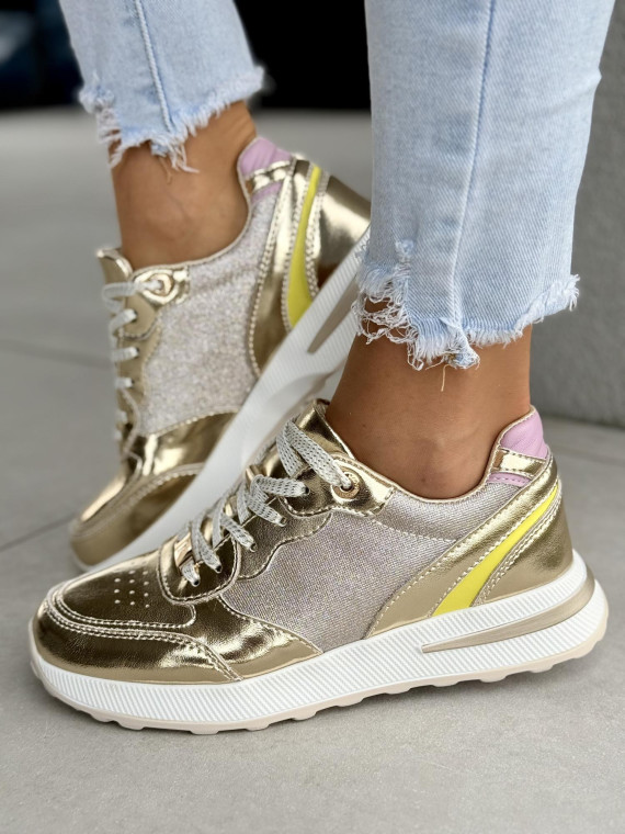 Sneakersy damskie ze skóry naturalnej Sneakersy damskie ze skóry naturalnej