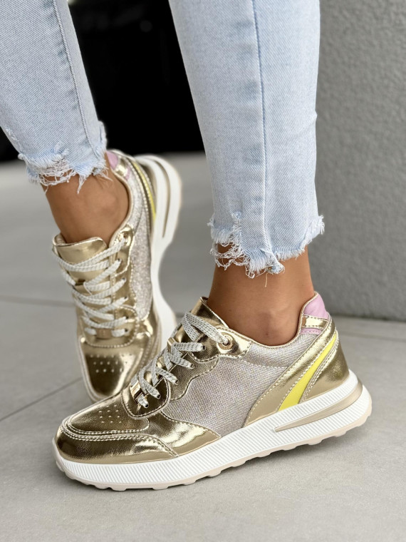 Sneakersy damskie ze skóry naturalnej Sneakersy damskie ze skóry naturalnej