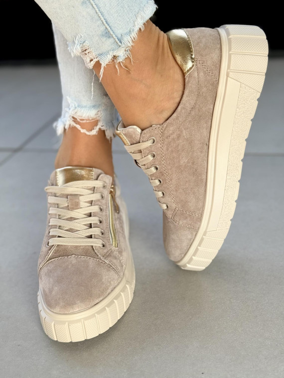 Sneakersy damskie ze skóry naturalnej Sneakersy damskie ze skóry naturalnej