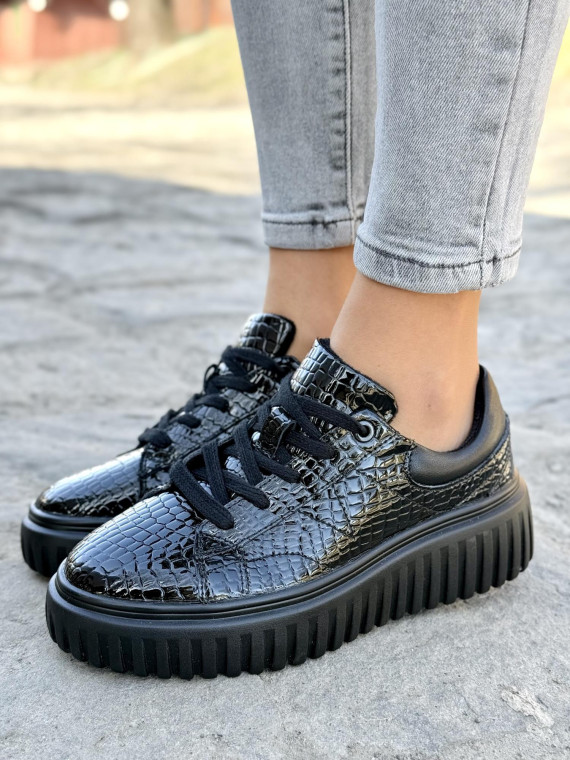Sneakersy damskie ze skóry naturalnej Sneakersy damskie ze skóry naturalnej