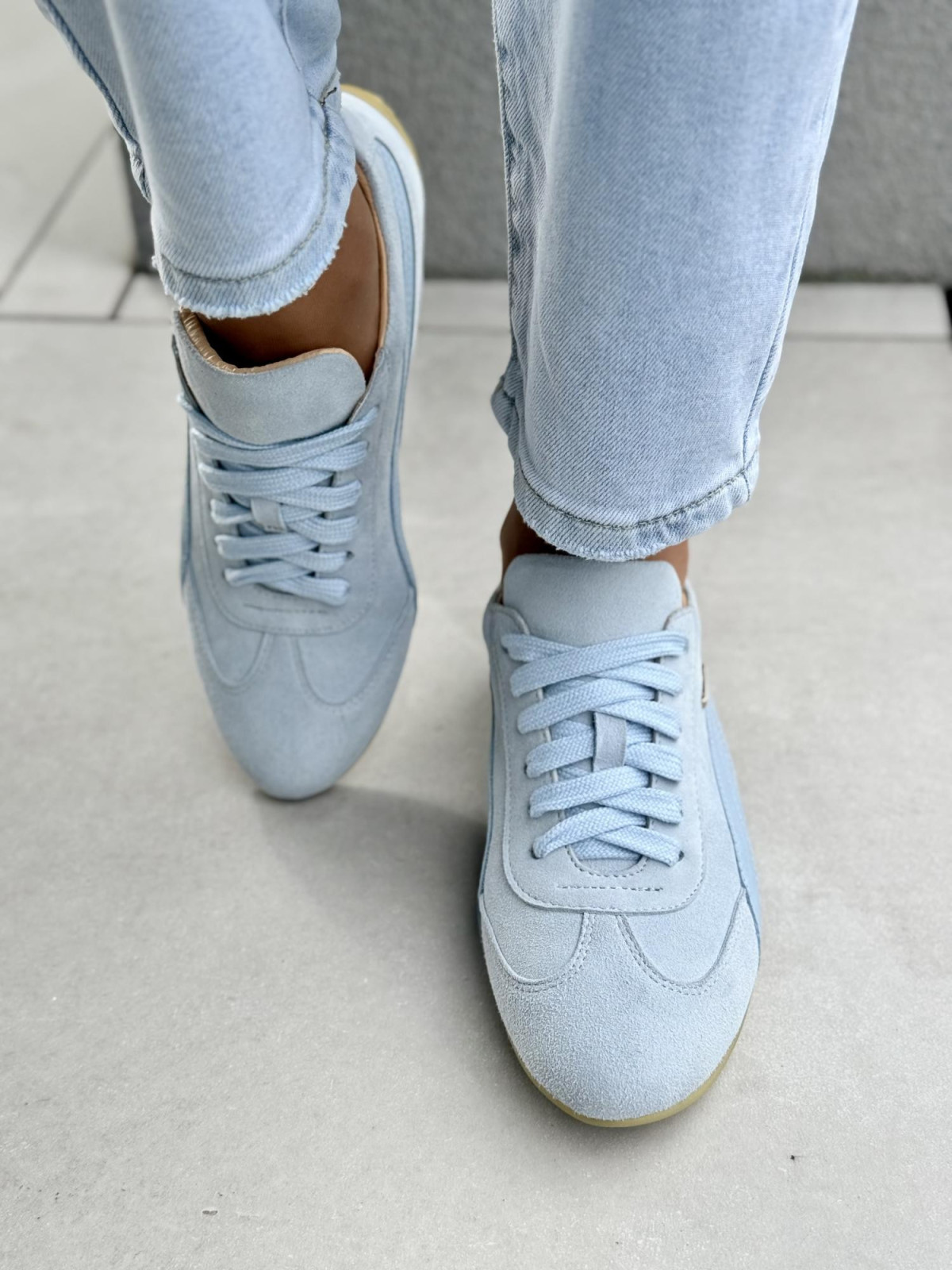 Sneakersy damskie OLEKSY ze skóry naturalnej Polskiej produkcji
