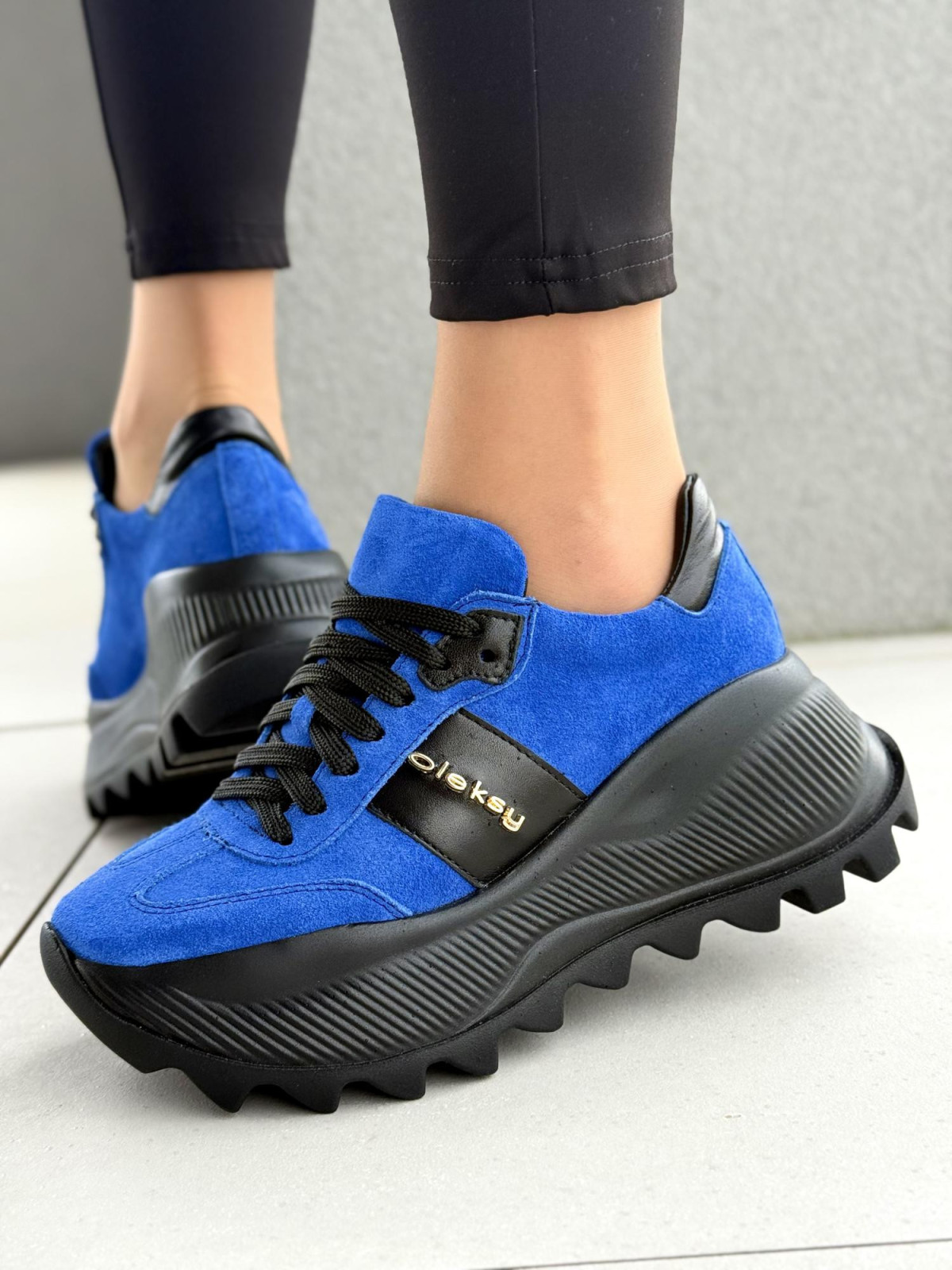Sneakersy damskie OLEKSY ze skóry naturalnej Polskiej produkcji