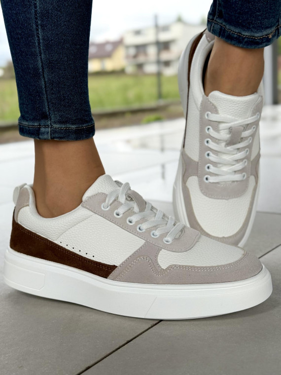 Sneakersy męskie ze skóry naturalnej Sneakersy męskie ze skóry naturalnej