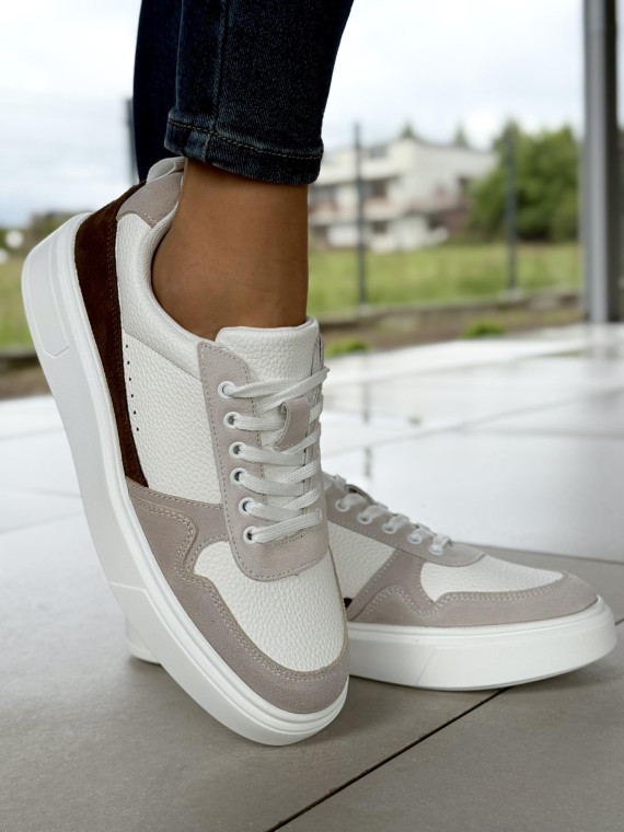 Sneakersy męskie ze skóry naturalnej Sneakersy męskie ze skóry naturalnej