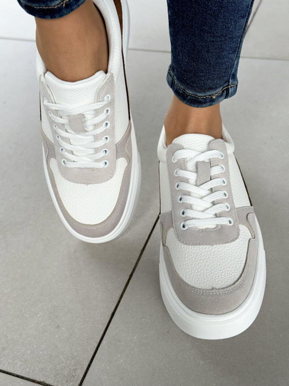 Sneakersy męskie ze skóry naturalnej Sneakersy męskie ze skóry naturalnej