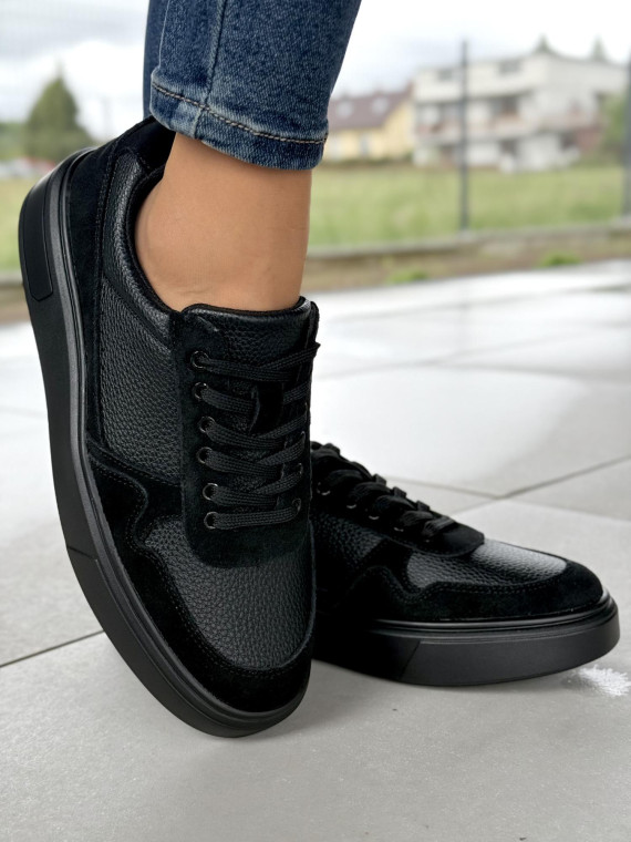 Sneakersy męskie ze skóry naturalnej Sneakersy męskie ze skóry naturalnej