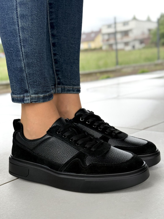 Sneakersy męskie ze skóry naturalnej Sneakersy męskie ze skóry naturalnej