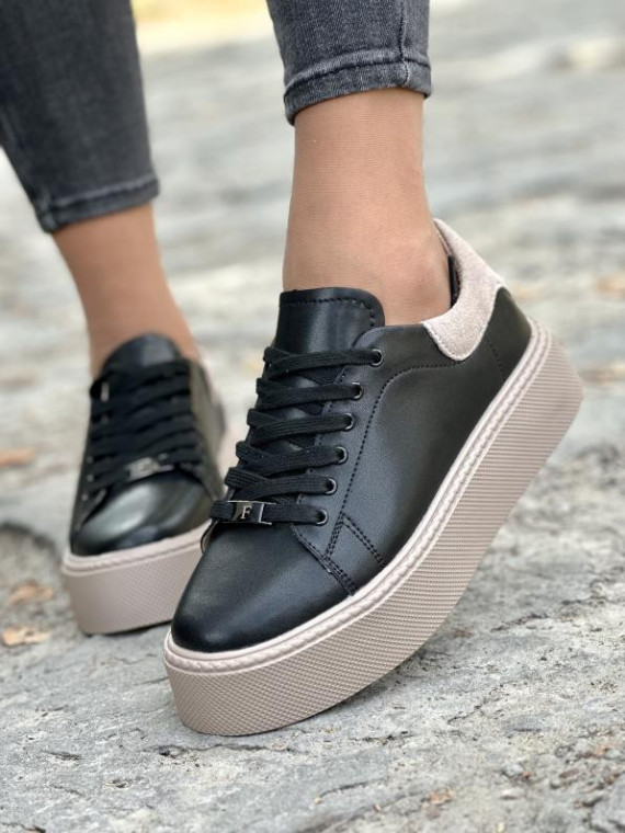 Sneakersy damskie ze skóry naturalnej Sneakersy damskie ze skóry naturalnej