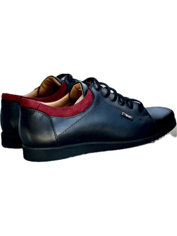 Sneakersy męskie ze skóry naturalnej Sneakersy męskie ze skóry naturalnej